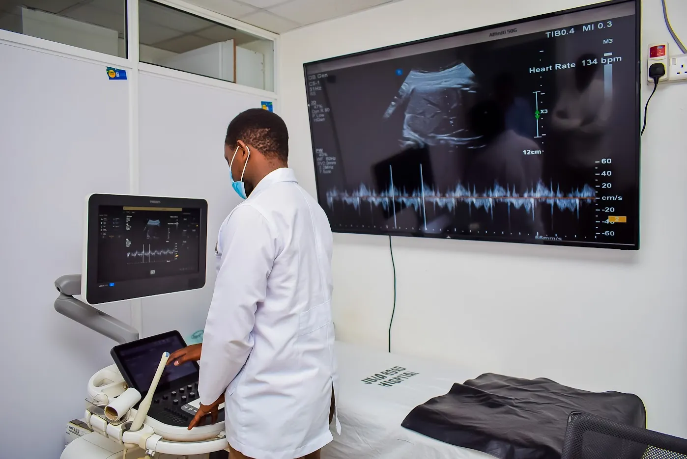 Ultrasound check at Juja Road Hospital